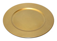 Platzteller Dekoteller Ø 33 cm Gold 6 Stück